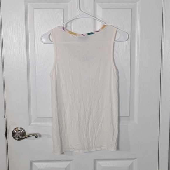 NWT ModCloth Contrast In Action Cream Knit Feminine Summer‎ Tank Top Size XS - Picture 5 of 9